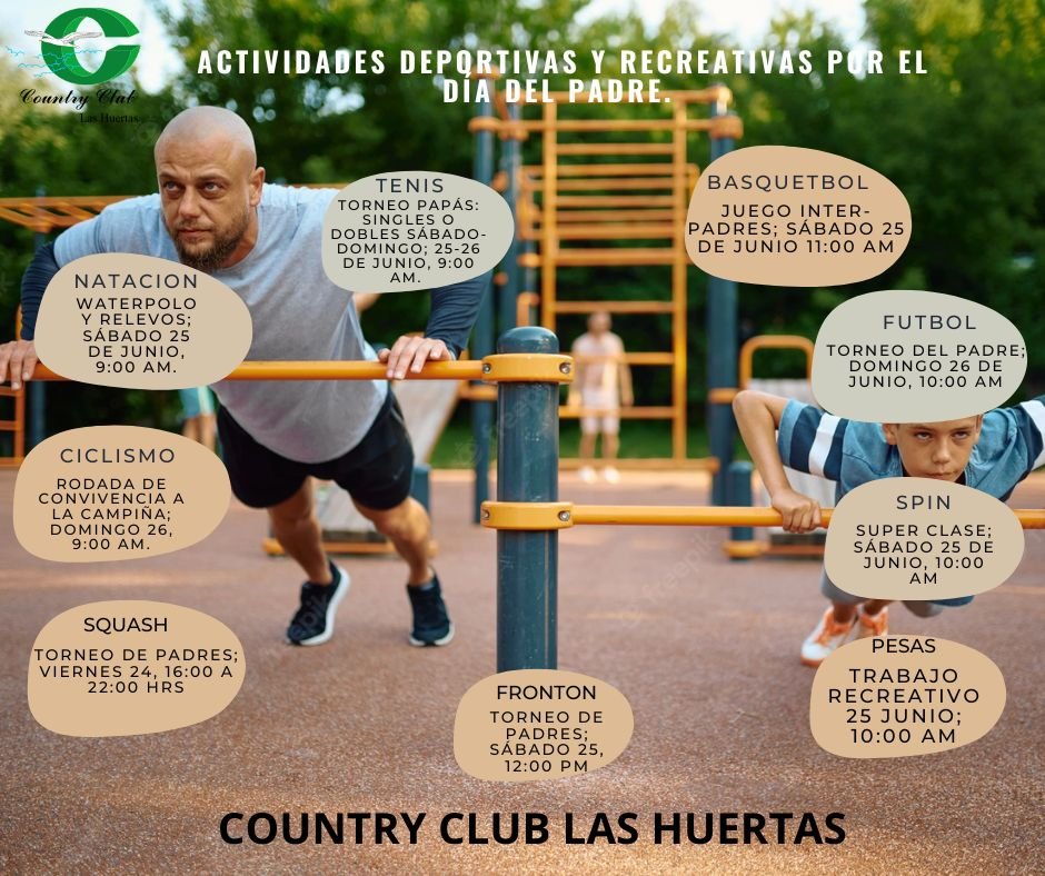 ACTIVIDADES DEPORTIVAS Y RECREATIVAS POR EL DIA DEL PADRE